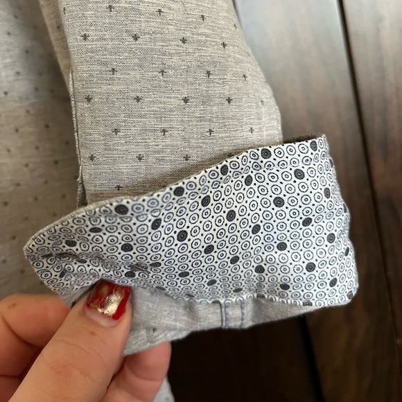 Big boy 14-16 large dress shirt wedding ready two different fun simple patterns - Picture 5 of 9